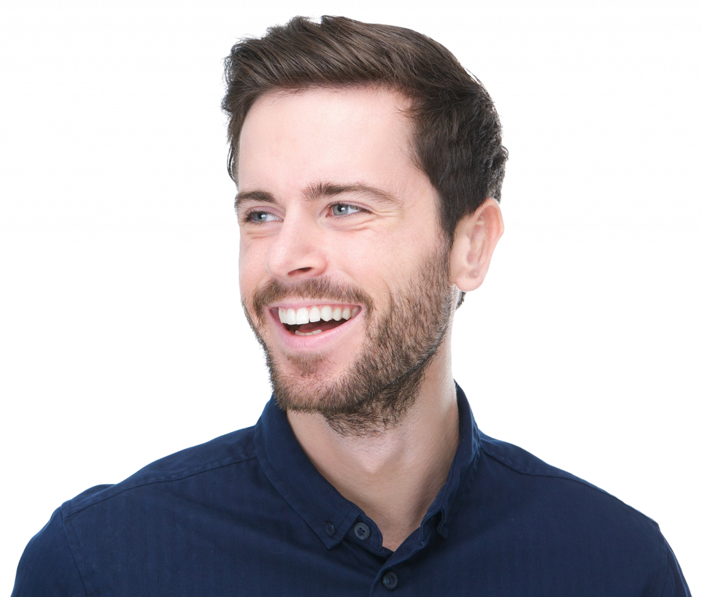Dentist in Ealing | Young man looking right